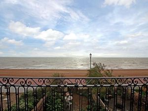 Beach view from balcony- click for photo gallery